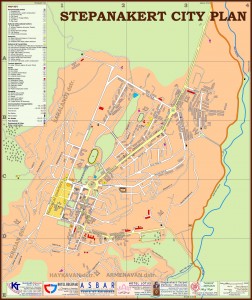 Карта Степанакерта (Нагорный Карабах)